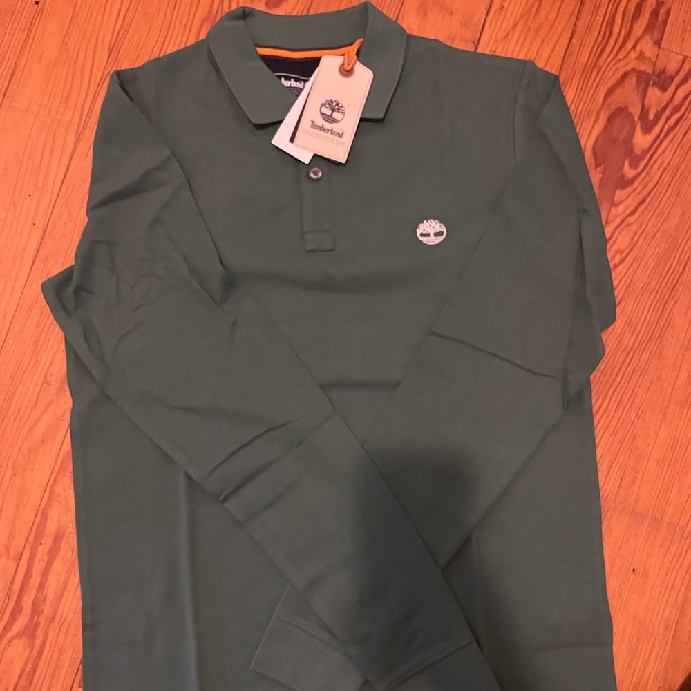 Men’s Small Slim Timberland Long Sleeved Polo